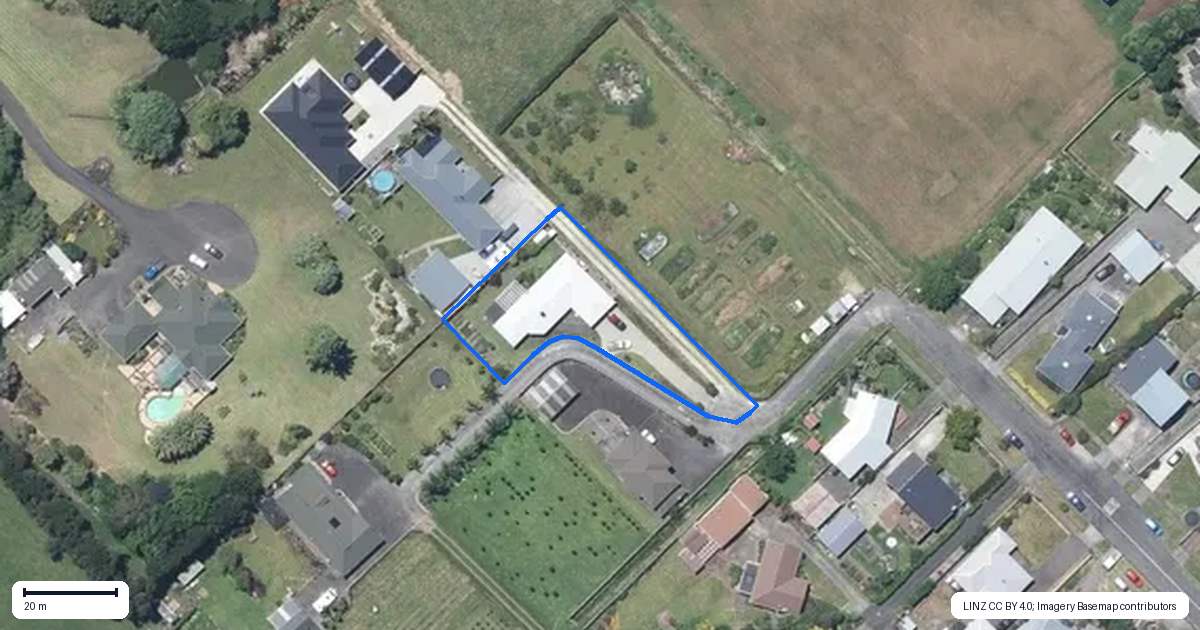 Property context map for 121A Somerset Road, Westmere, Whanganui