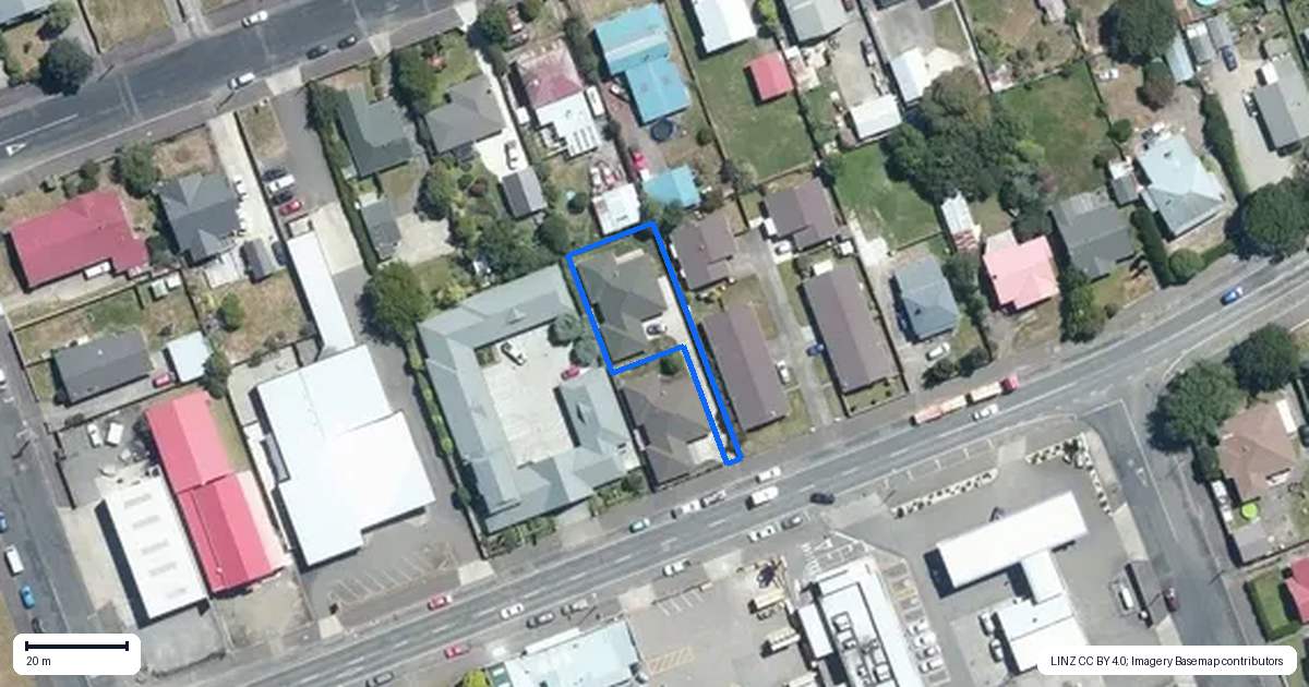 Property context map for 201A High Street, Dannevirke
