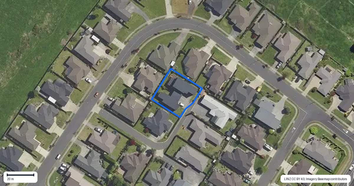 Property context map for 20 Carroll Place, Owhata, Rotorua