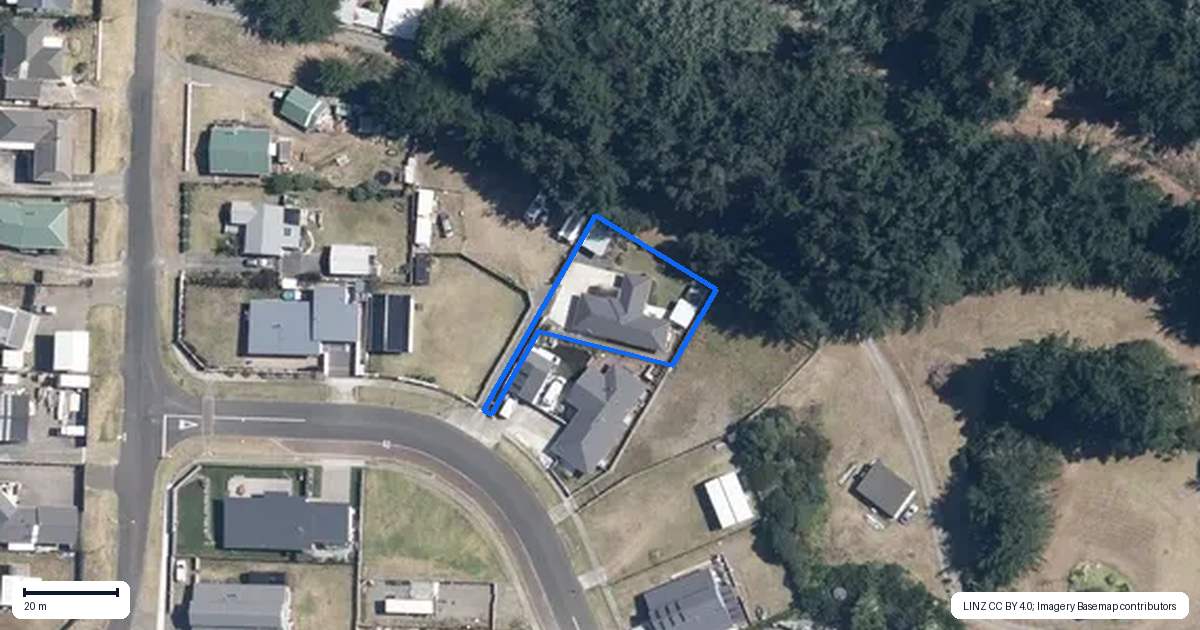Property context map for 2B Sandown Avenue, Himatangi Beach