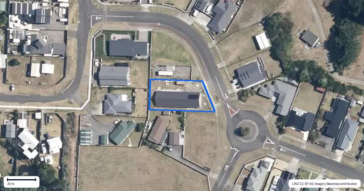 Property context map for 3 Sandown Avenue, Himatangi Beach