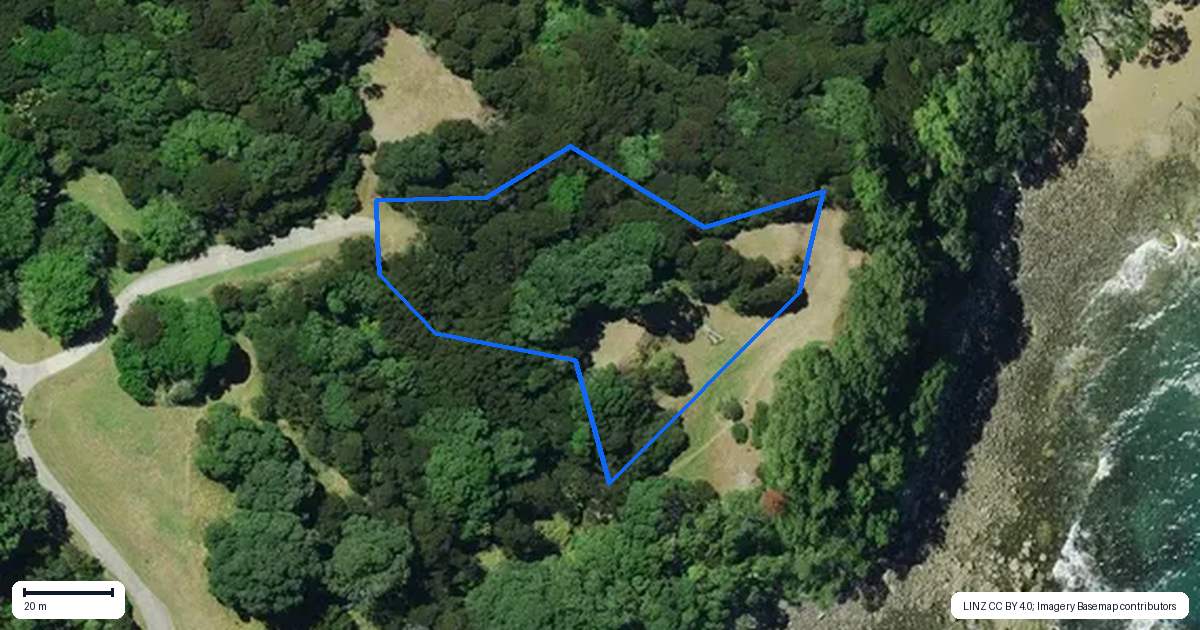 Property context map for 216E Matapaua Bay Road, Opito Bay, Whitianga
