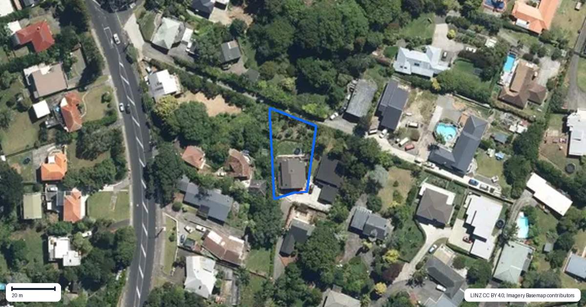 Property context map for 263 Golf Road, Titirangi, Auckland