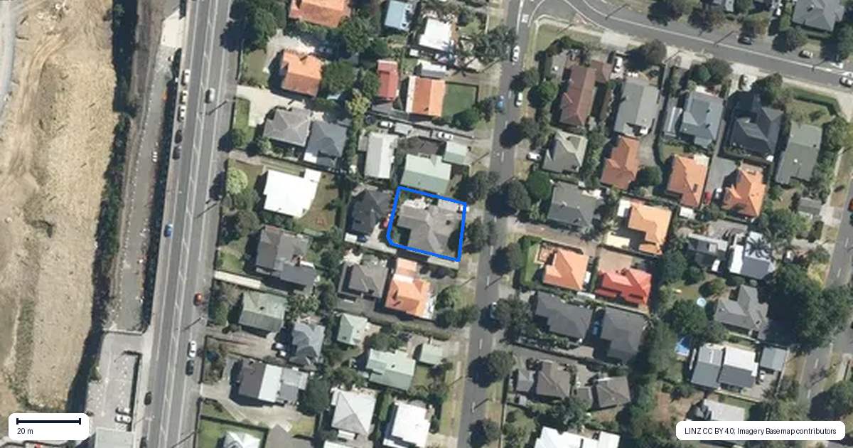 Property context map for 29 Queensway, Three Kings, Auckland