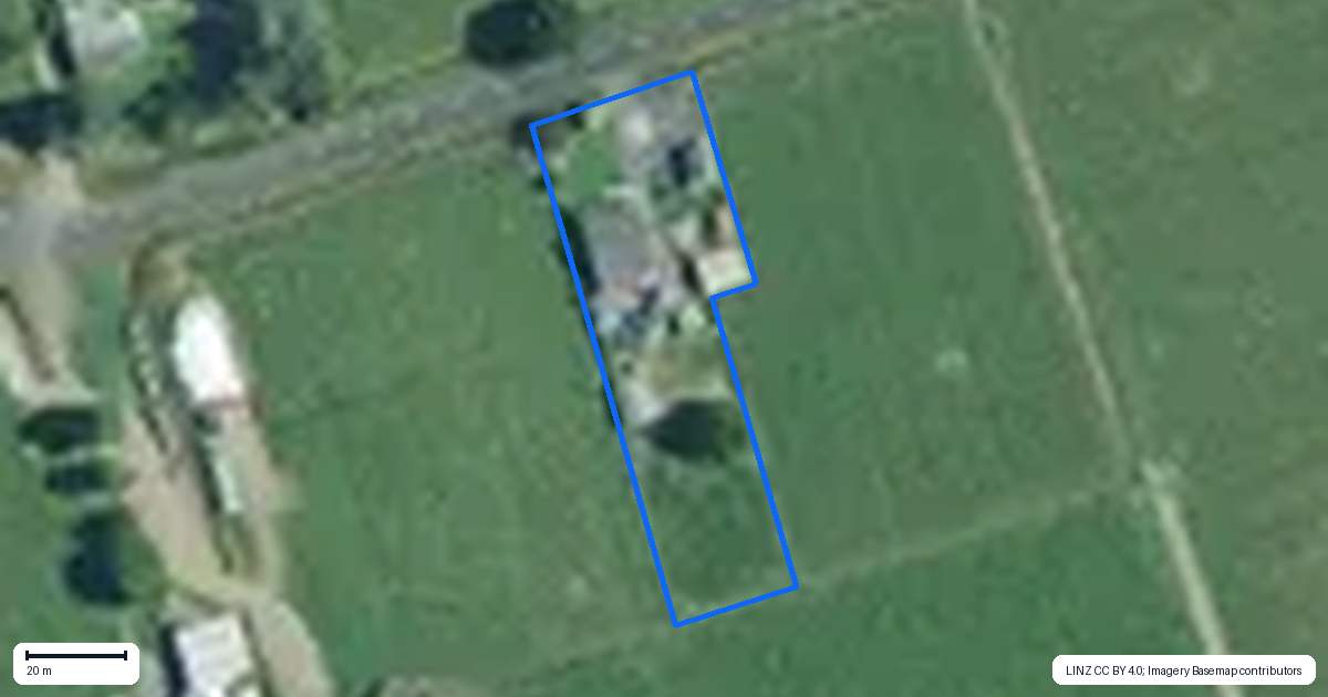 Property context map for 126 Wharepoa Road, Netherton, Paeroa