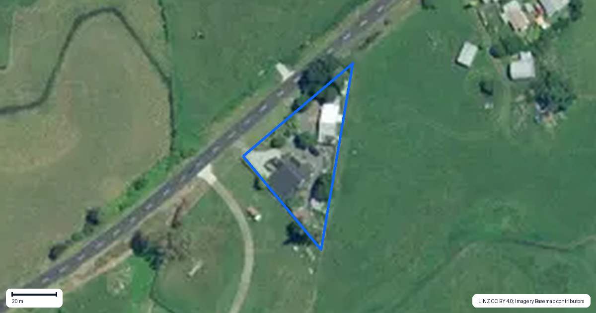 Property context map for 160 Maratoto Road, Hikutaia, Paeroa