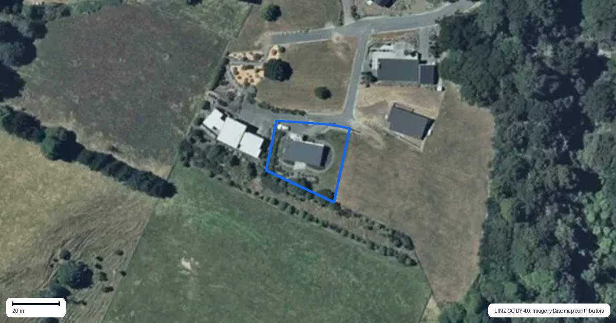 Property context map for 7 Huia Rise, Ohakune