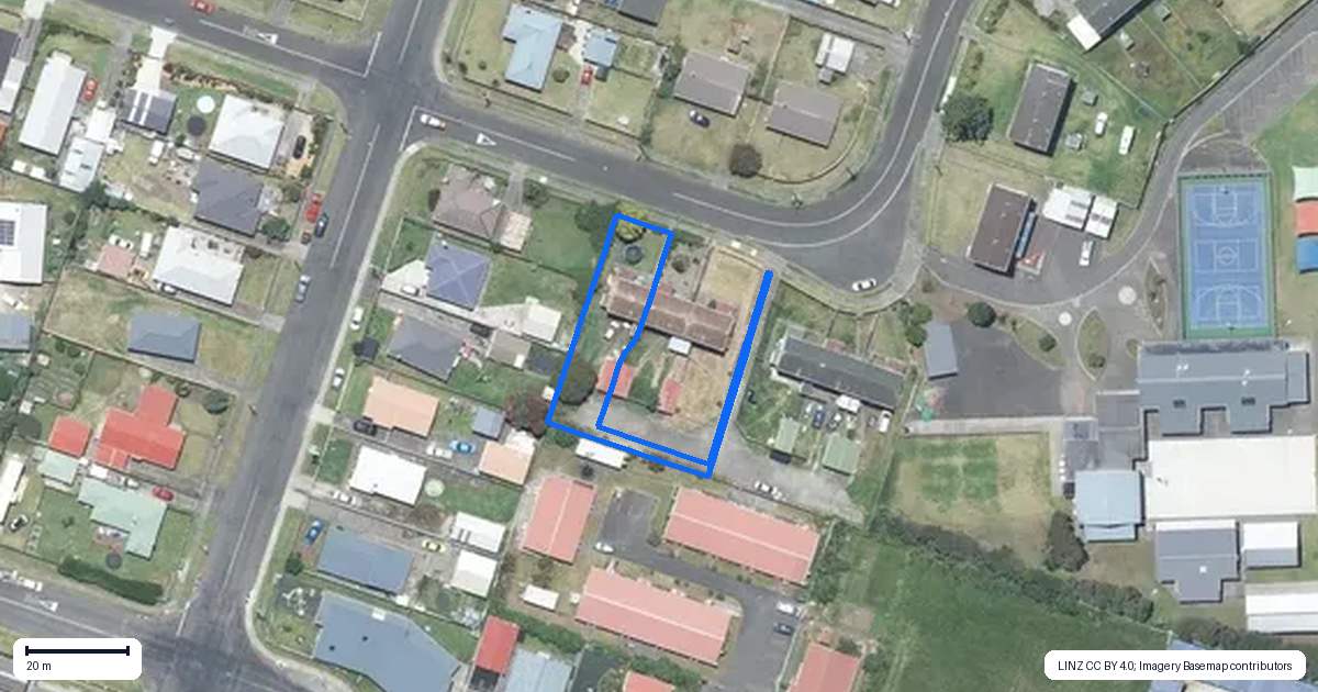 Property context map for 4 Matipo Street, Castlecliff, Whanganui