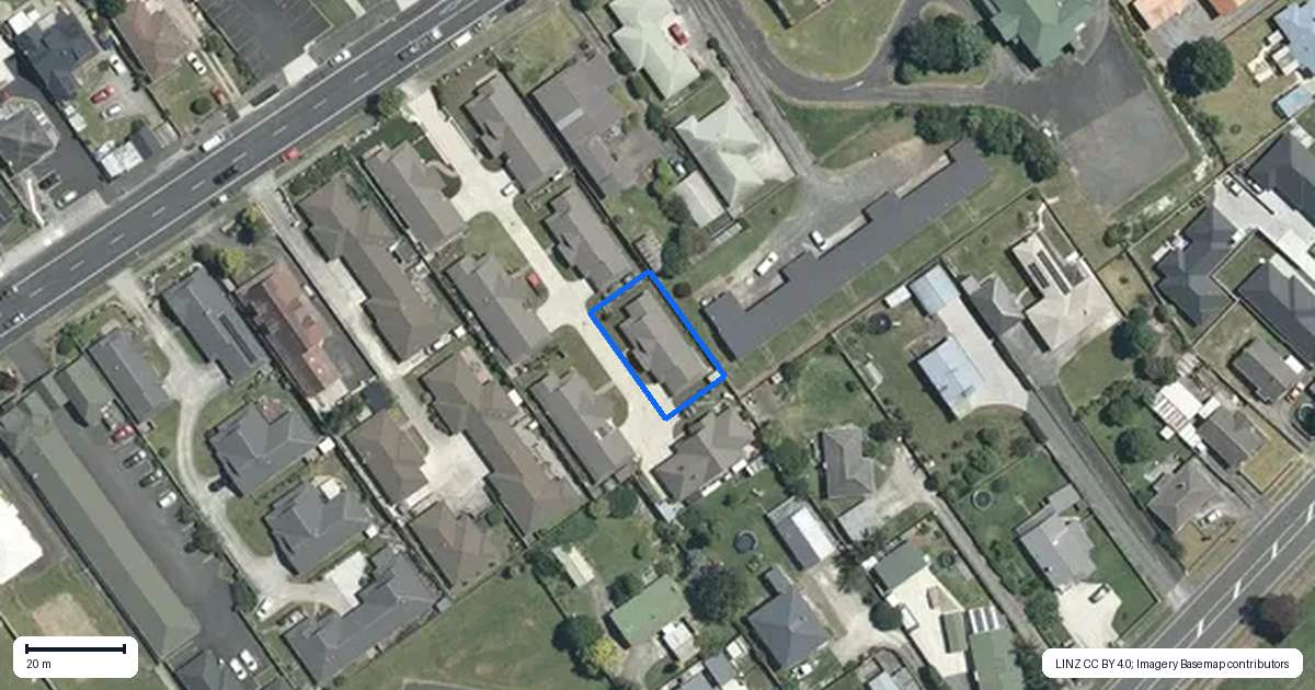 Property context map for 372F Thames Street, Morrinsville