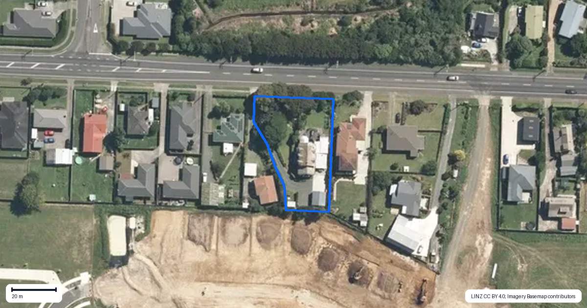 Property context map for 1150 Cambridge Road, Te Awamutu