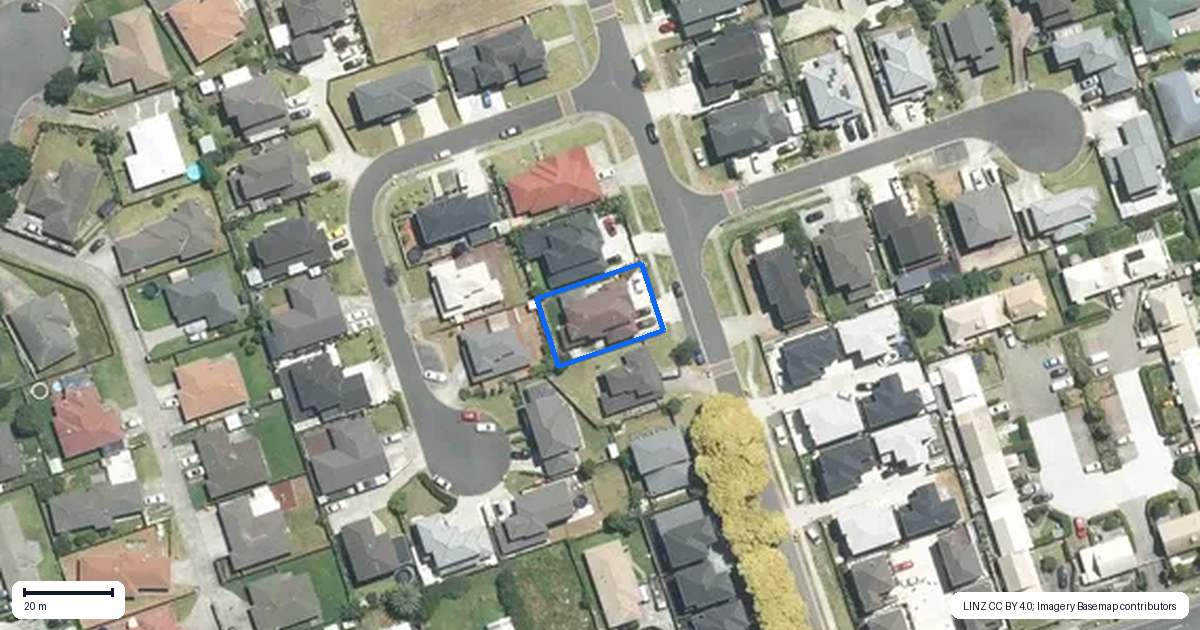 Property context map for 8 Reding Street, Takanini, Auckland