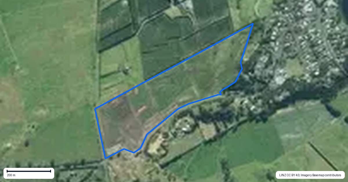 Property context map for 124 Lamb Road, Pukenui