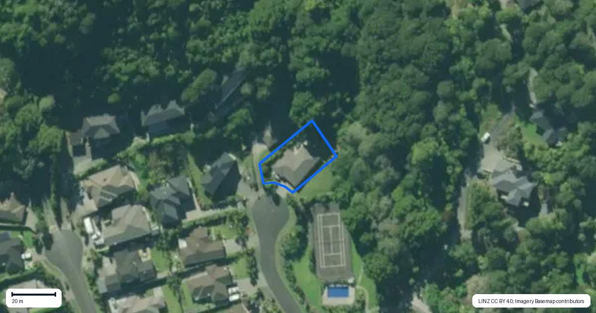 Property context map for 15 Kokako Place, Horahora, Whangarei