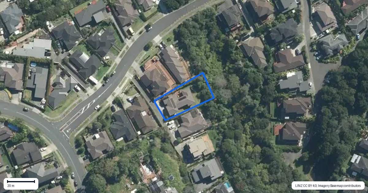 Property context map for 54 Hornbill Drive, Fairview Heights, Auckland