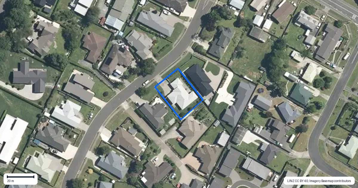 Property context map for 9 McKenzie Place, Matamata