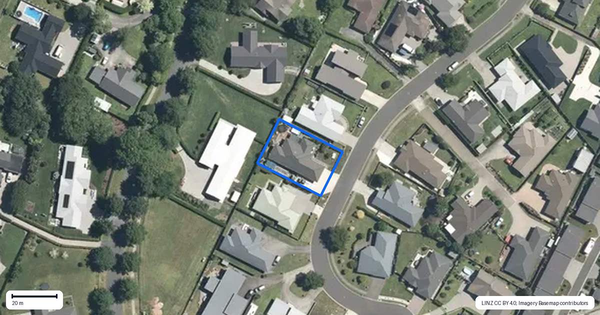 Property context map for 16 McKenzie Place, Matamata