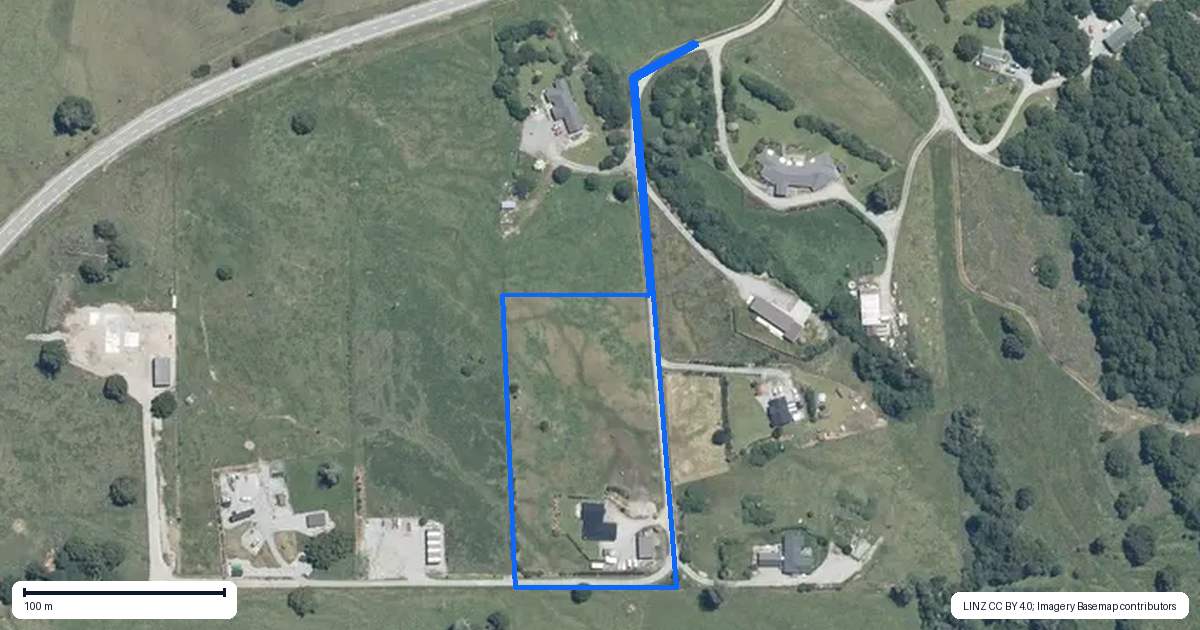 Property context map for 26 Totara Lane, Franz Josef/Waiau