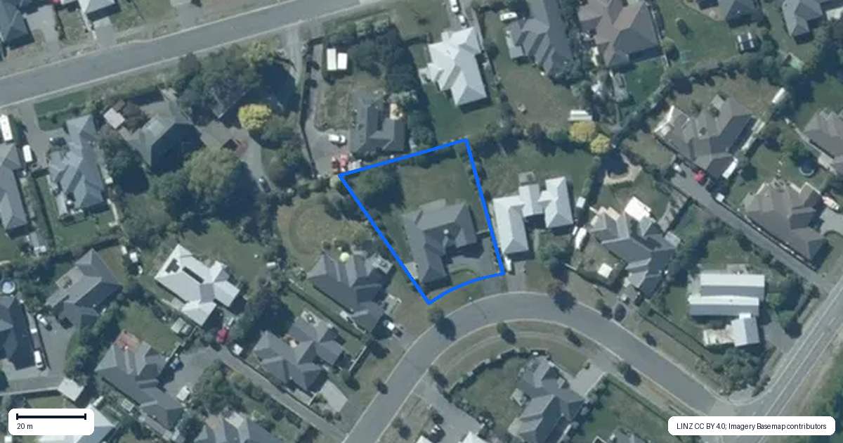 Property context map for 8 Melville Crescent, Rolleston