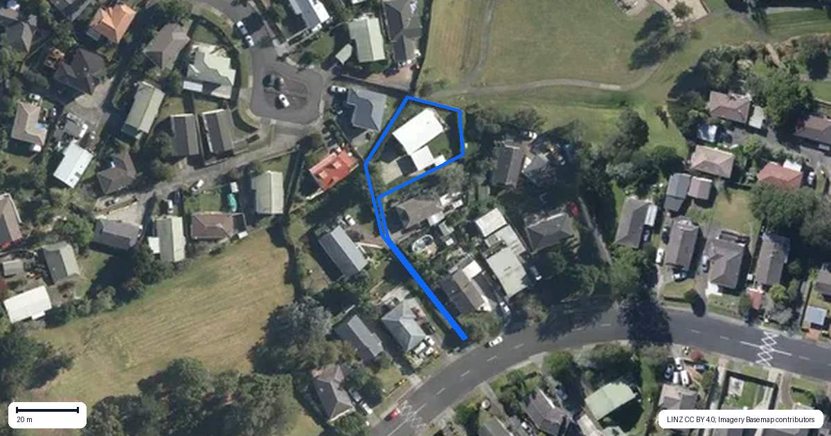 Property context map for 28A Gallony Avenue, Massey, Auckland
