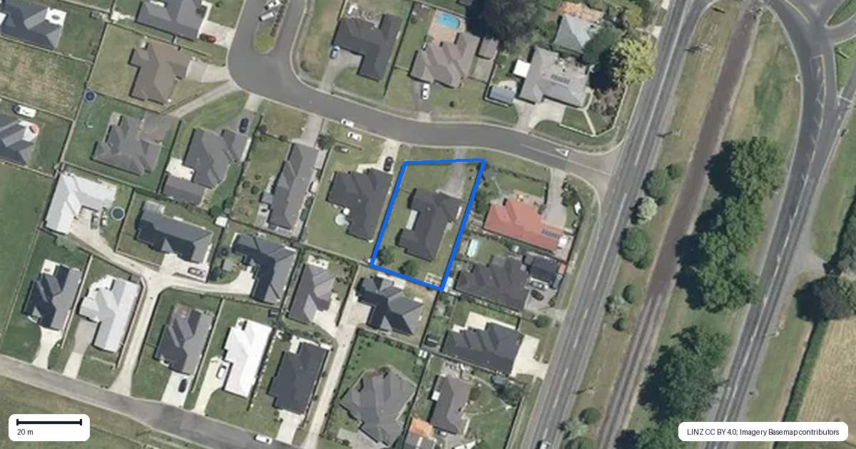 Property context map for 3 Birchwood Lane, Matamata