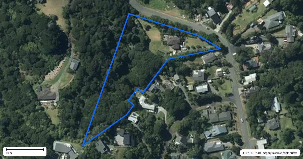 Property context map for 26B Awhiorangi Promenade, Swanson, Auckland