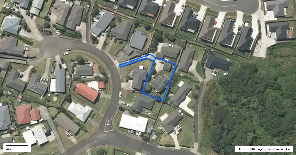 Property context map for 8 Rata Avenue, Huntly