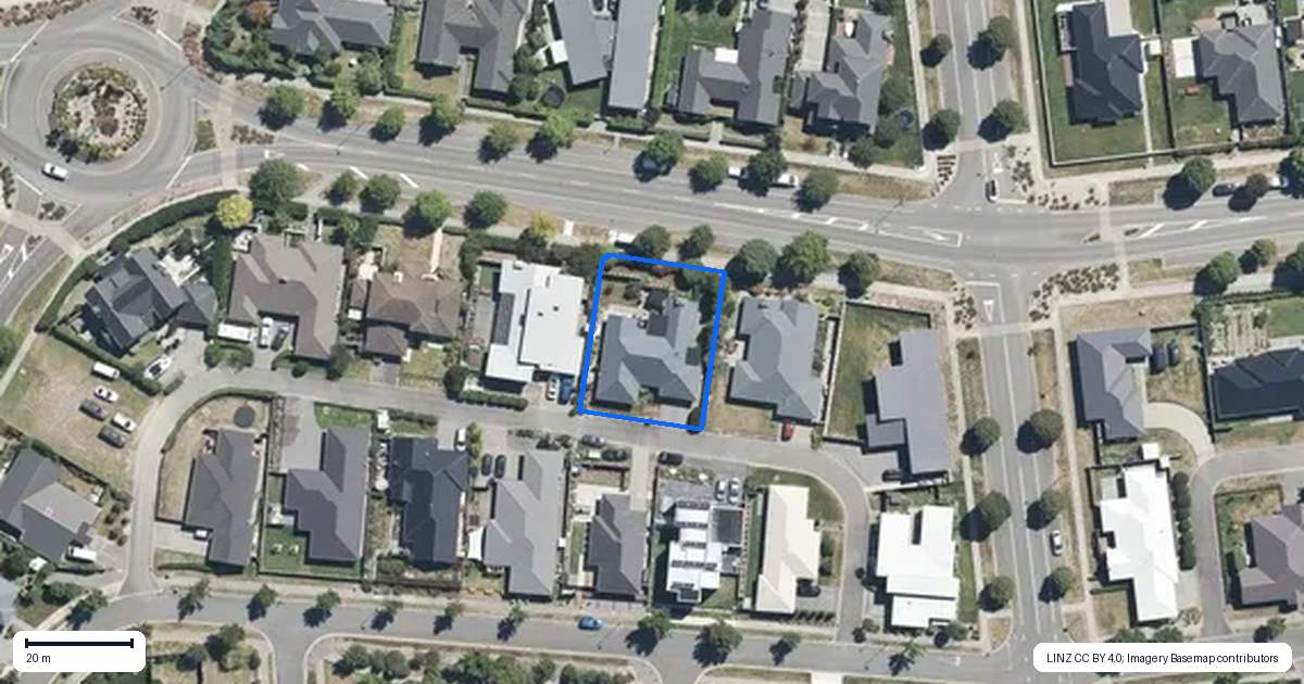 Property context map for 125 Pegasus Boulevard, Pegasus