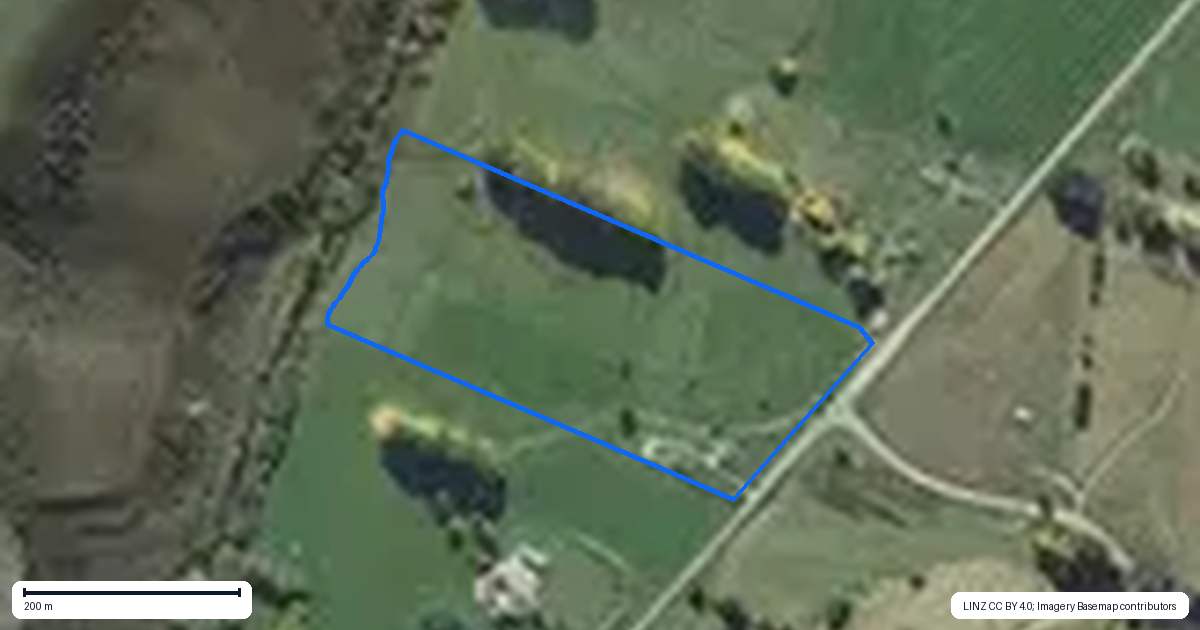 Property context map for 745 Ardgour Road, Tarras, Cromwell