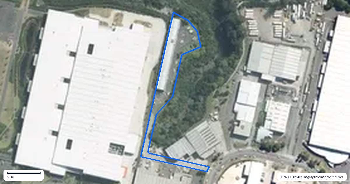 Property context map for 2/50 Stonedon Drive, East Tamaki, Auckland