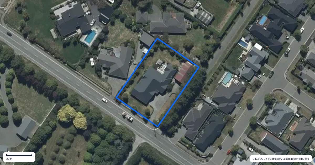 Property context map for 86 Blakes Road, Prebbleton