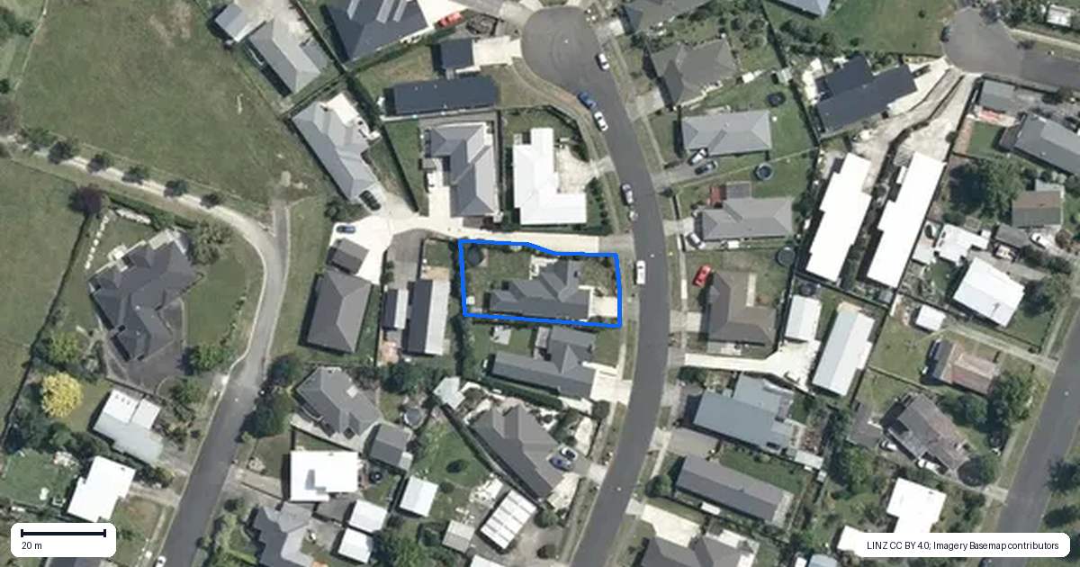 Property context map for 4 Poplar Grove, Feilding