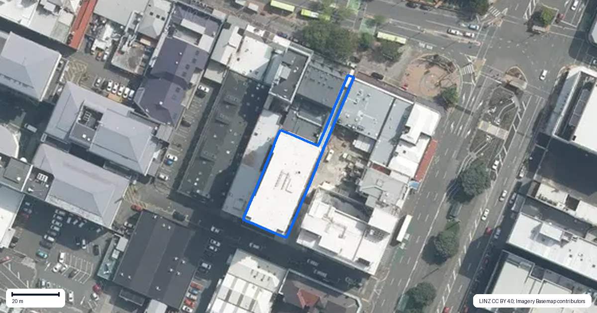 Property context map for 1204/10 Alpha Street, Te Aro, Wellington