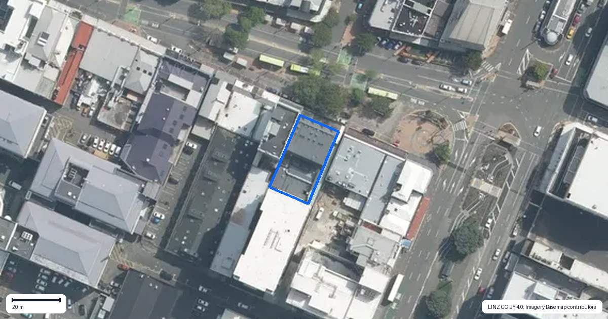 Property context map for 11 Courtenay Place, Te Aro, Wellington
