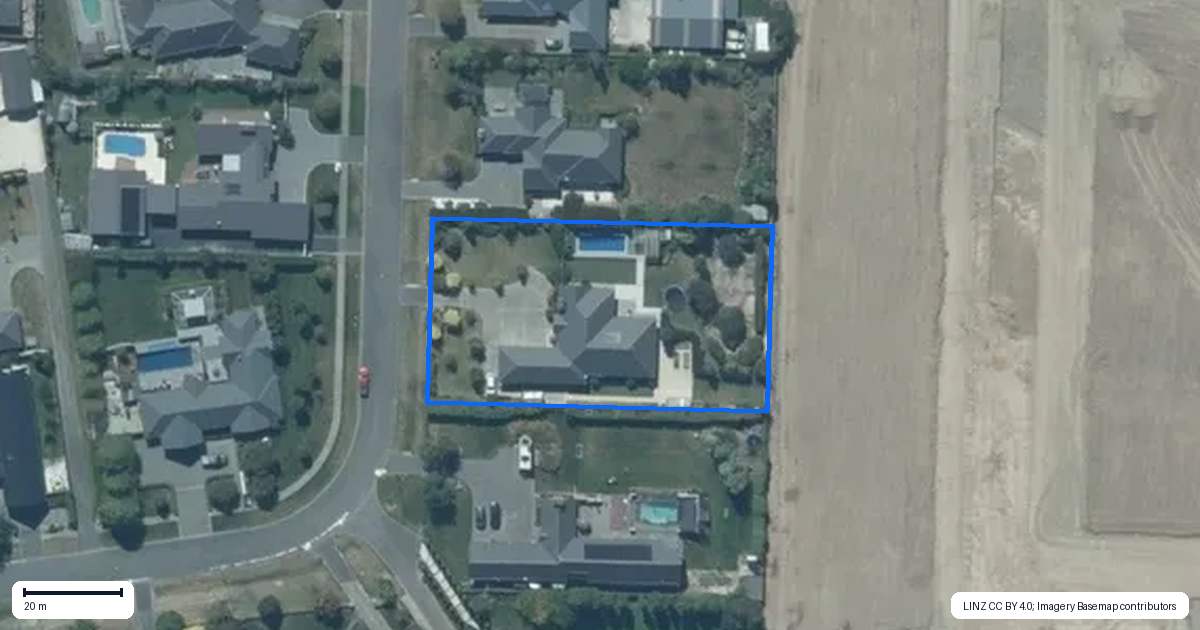 Property context map for 30 Rossington Drive, West Melton