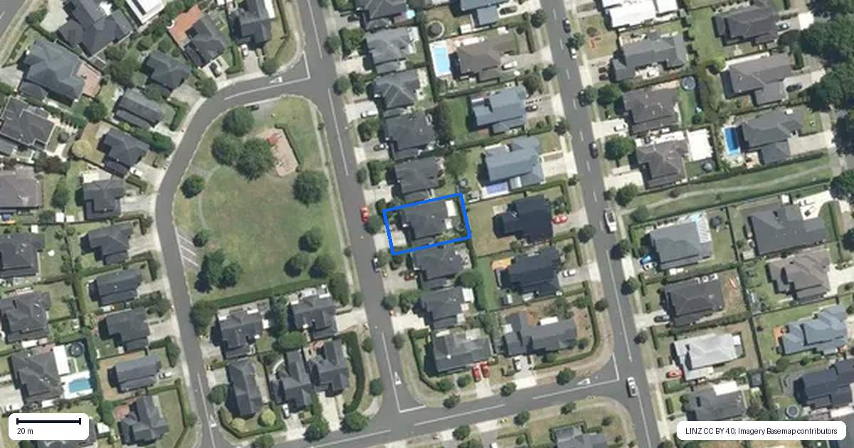 Property context map for 20 Trecarne Street, Karaka, Papakura