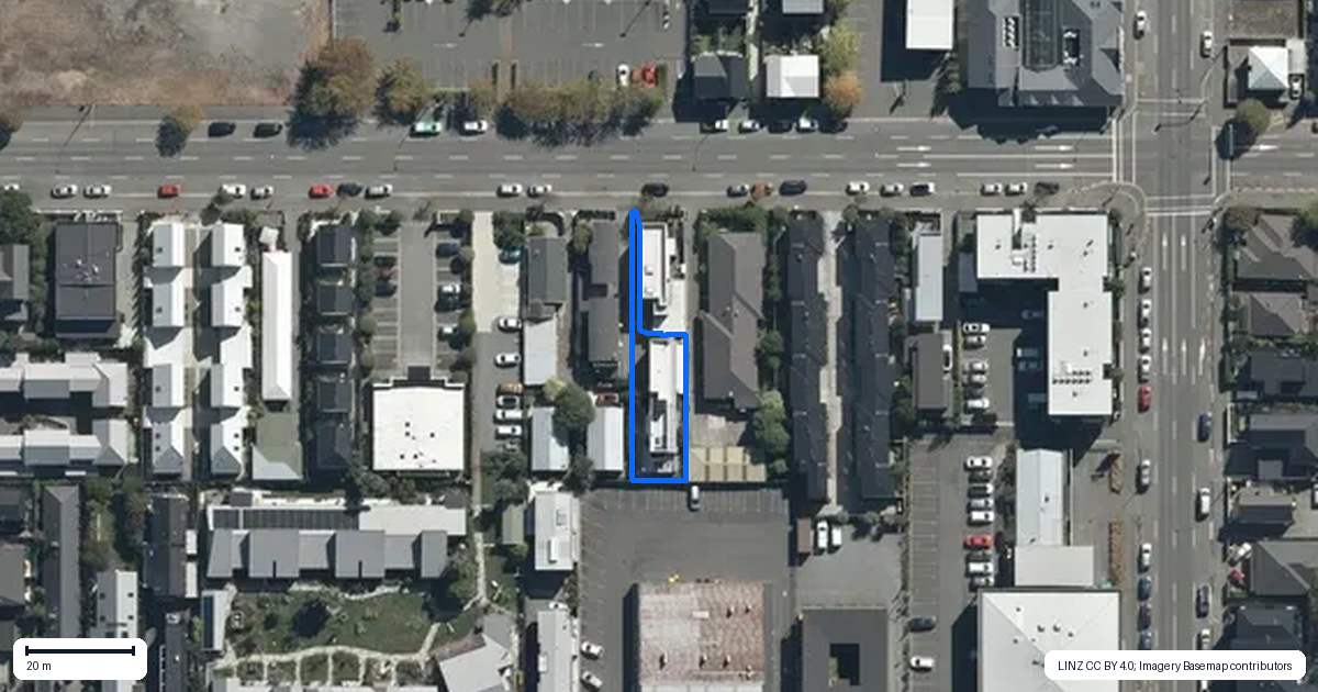 Property context map for 198A Salisbury Street, Christchurch Central, Christchurch