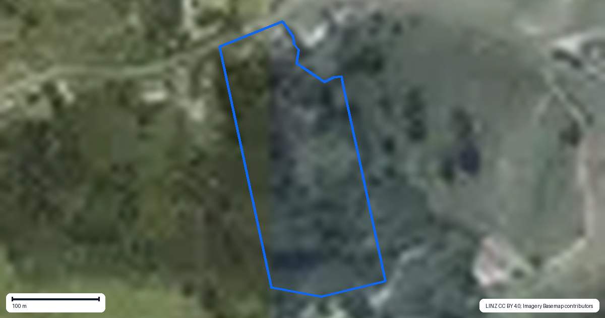 Property context map for 375 Hot Springs Road, Tahawai