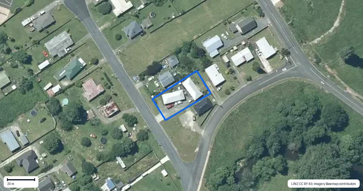 Property context map for 2A Manawaiti Street, Te Kuiti