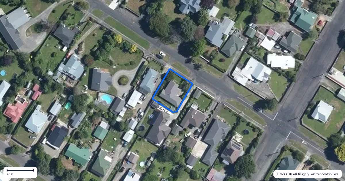 Property context map for 23 Dawson Street, Pahiatua