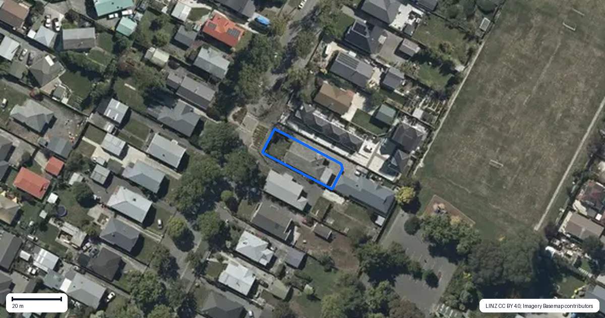 Property context map for 30 Ryan Street, Phillipstown, Christchurch
