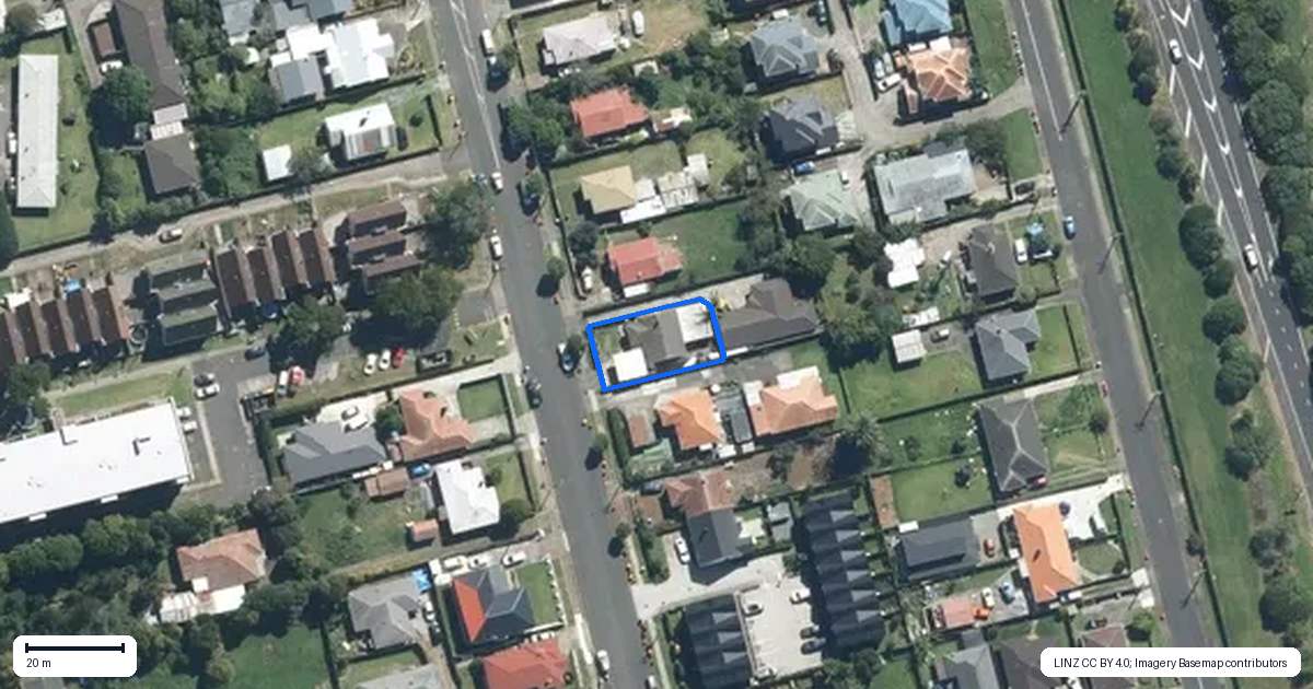 Property context map for 48 Albert Street, Otahuhu, Auckland