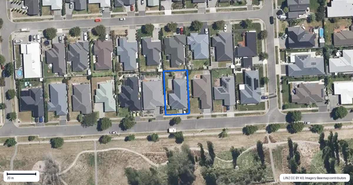 Property context map for 46 Hakatere Road, Pegasus
