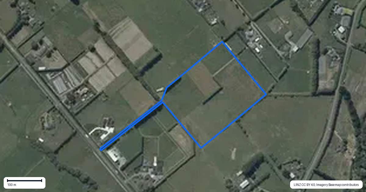 Property context map for 95 Hodgens Road, Prebbleton