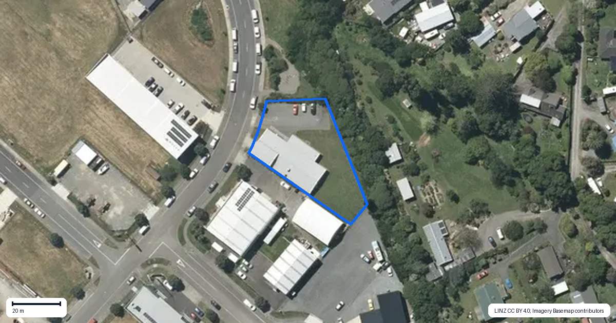 Property context map for 45 Miro Street, Otaki