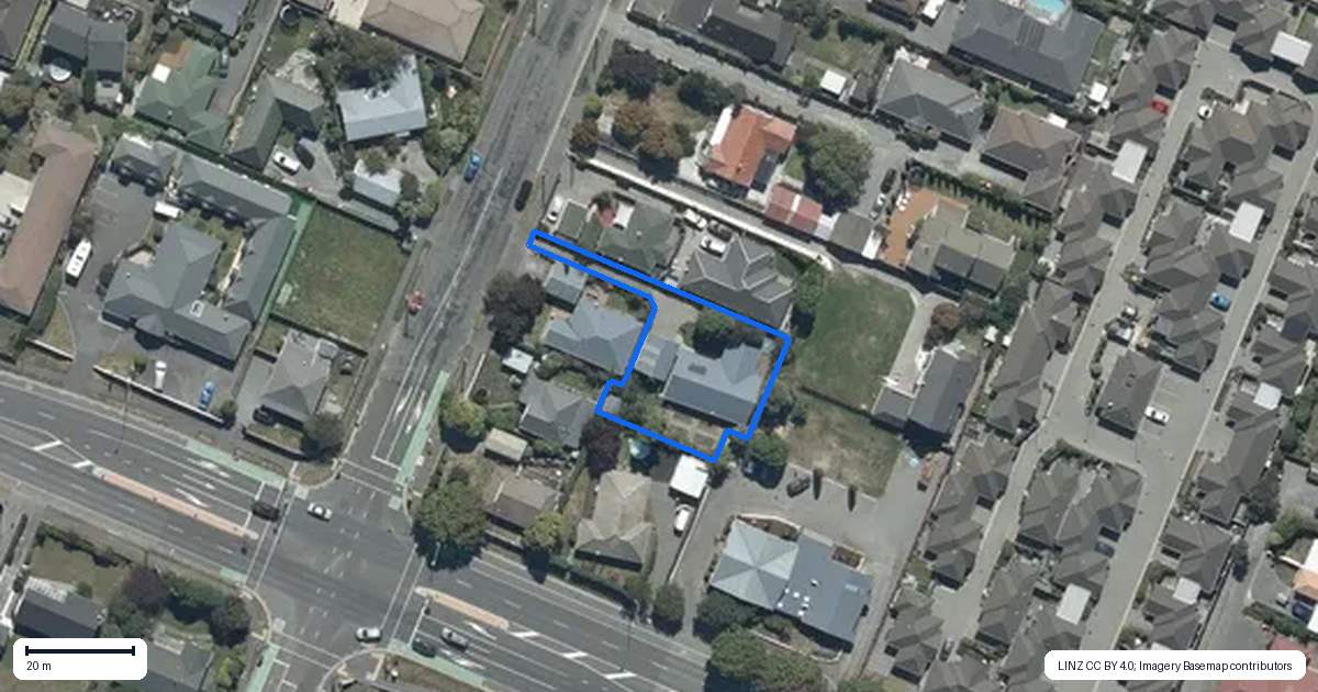 Property context map for 6B Fovant Street, Russley, Christchurch