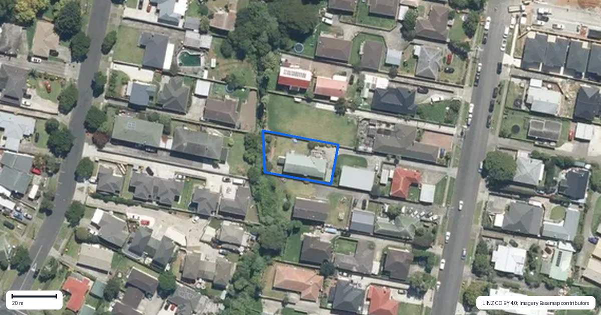 Property context map for 33B Earlsworth Road, Mangere East, Auckland