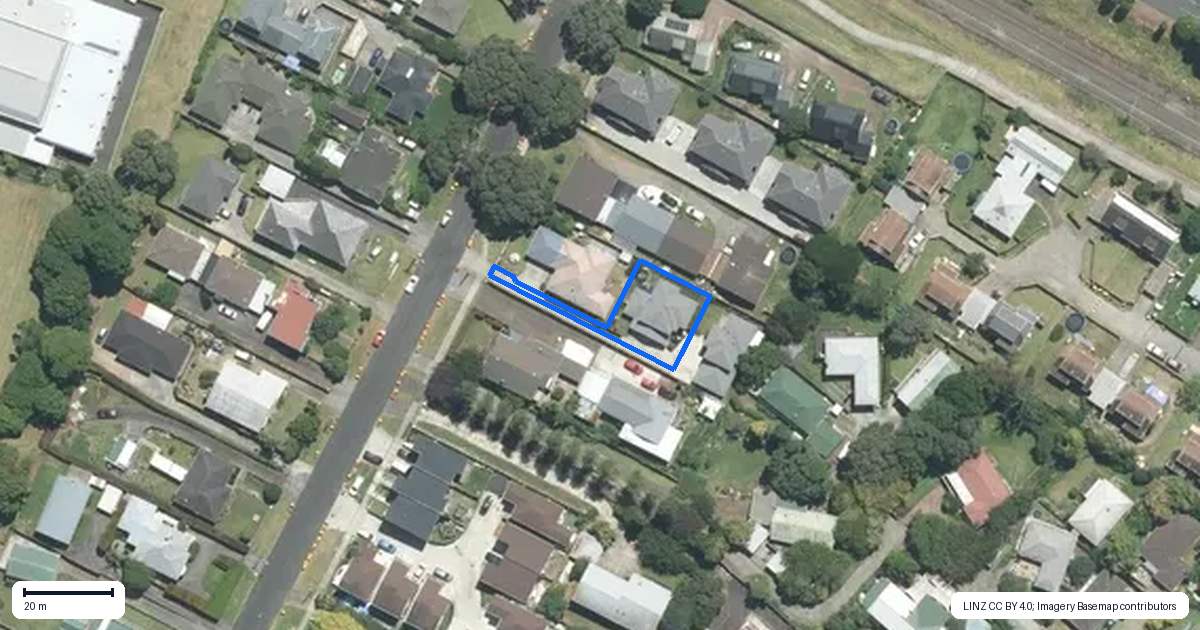 Property context map for 17A James Road, Manurewa, Auckland