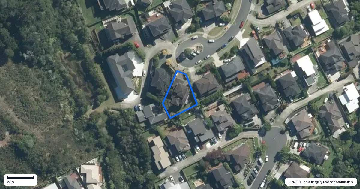 Property context map for 44 Namsan Close, Fairview Heights, Auckland
