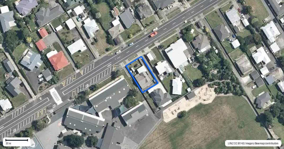 Property context map for 69 Monmouth Street, Feilding
