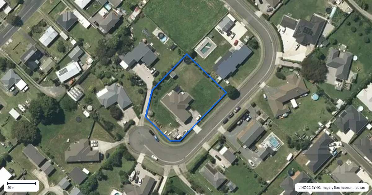 Property context map for 6 Herangi Crescent, Ngaruawahia